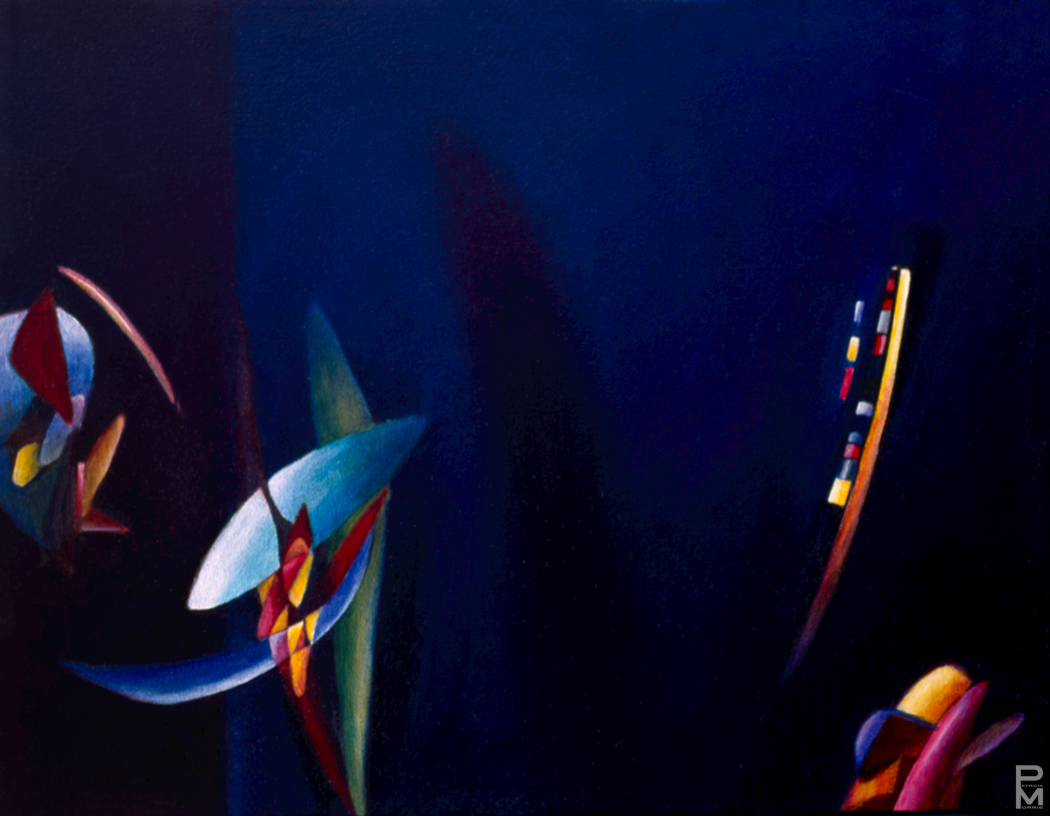 Oil on canvas, 14x18 inches. Inspired by Claude Debessey's Jeux des Vagues